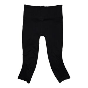 Athleta seamless mesh accent cropped black leggings Medium